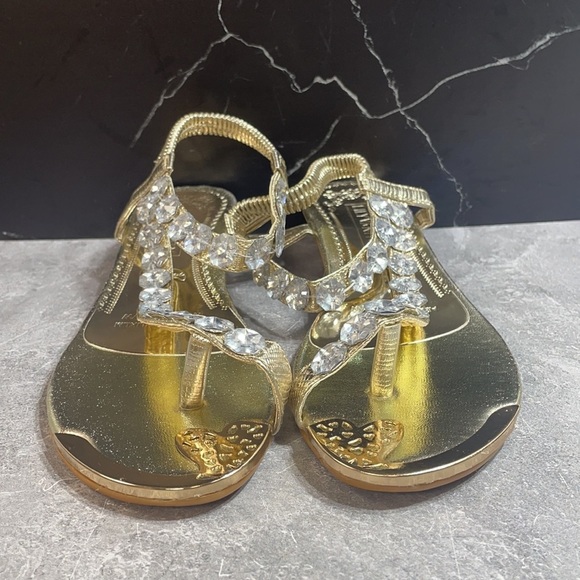 Lily Vanity Sandals Gold Size 9m - Picture 2 of 10